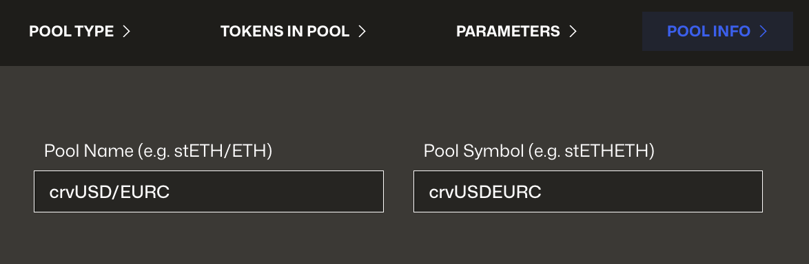 Pool Info