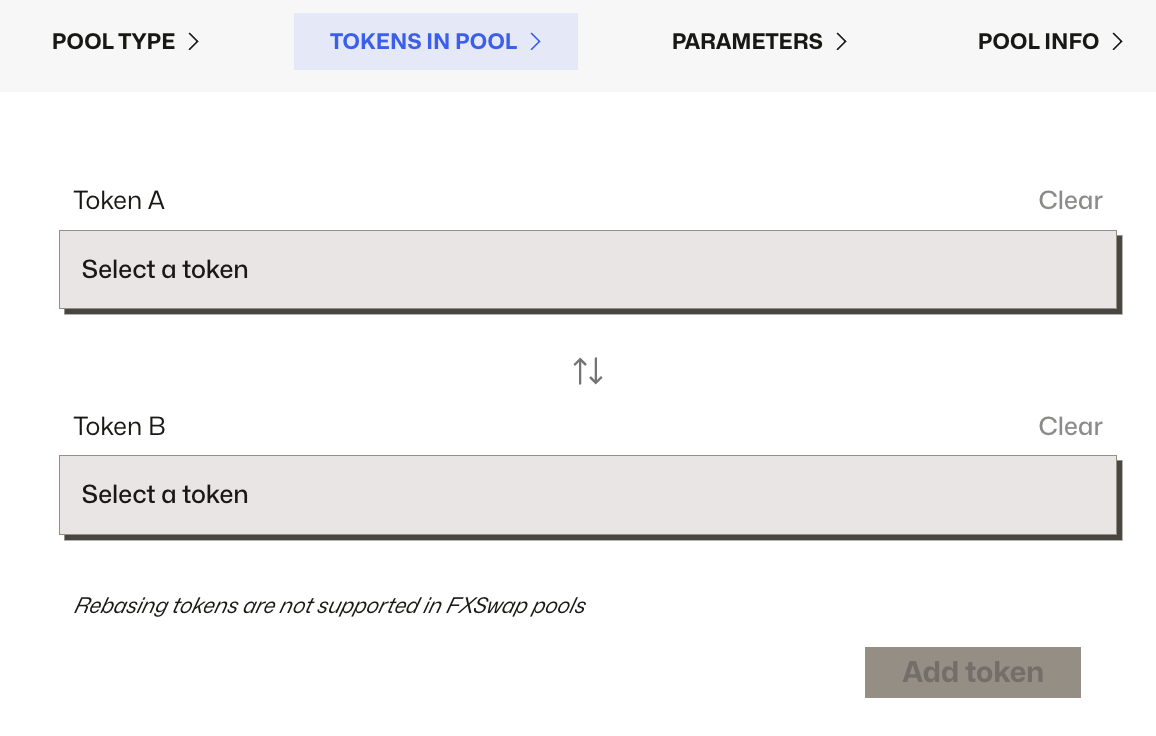 Tokens in Pool